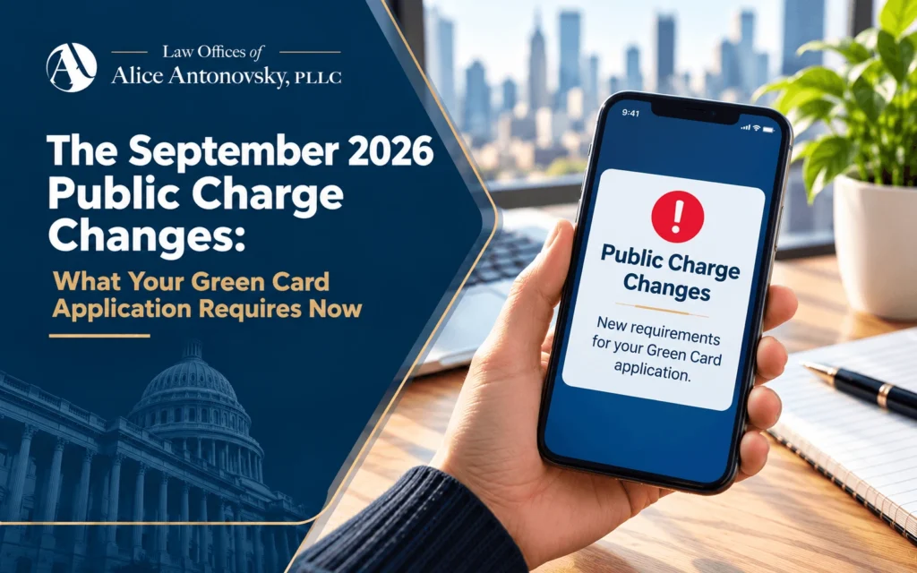 The September 2026 Public Charge Changes: What Your Green Card Application Requires Now